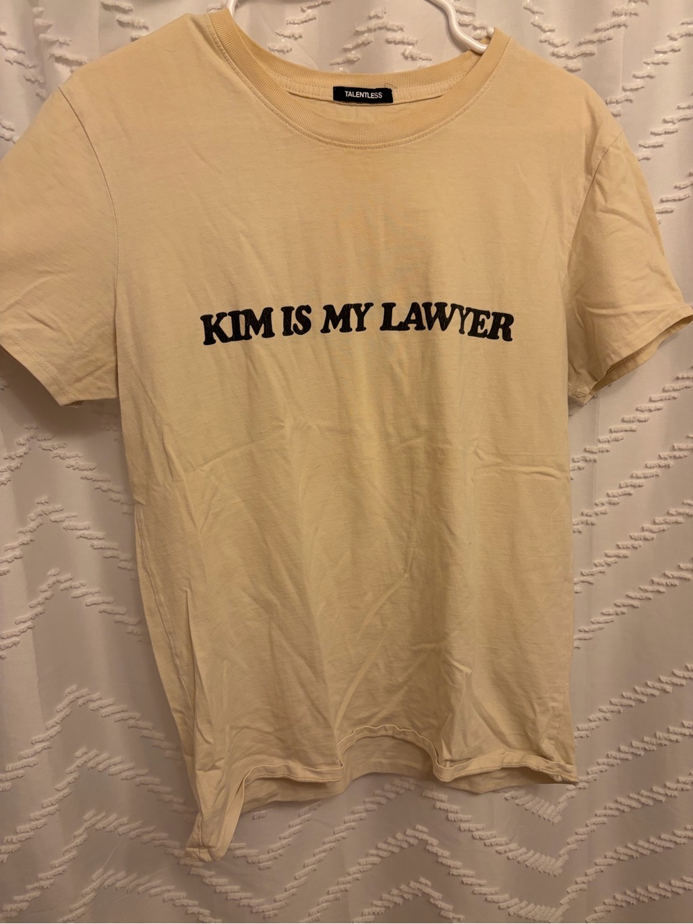 Kim Is My Lawyer Graphic Tee in Bone